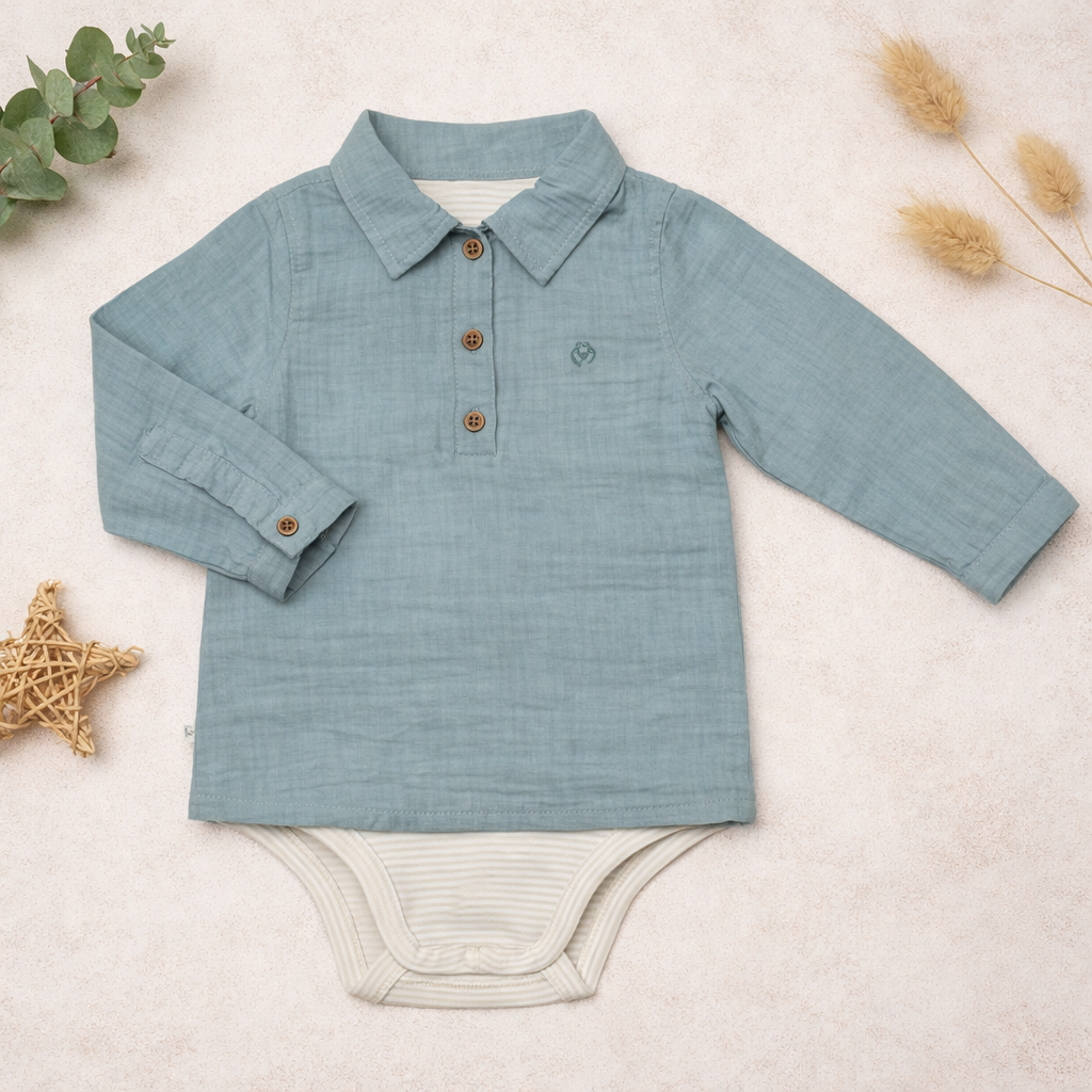 OrganicEra Bio-Musselin-Shirt und Body