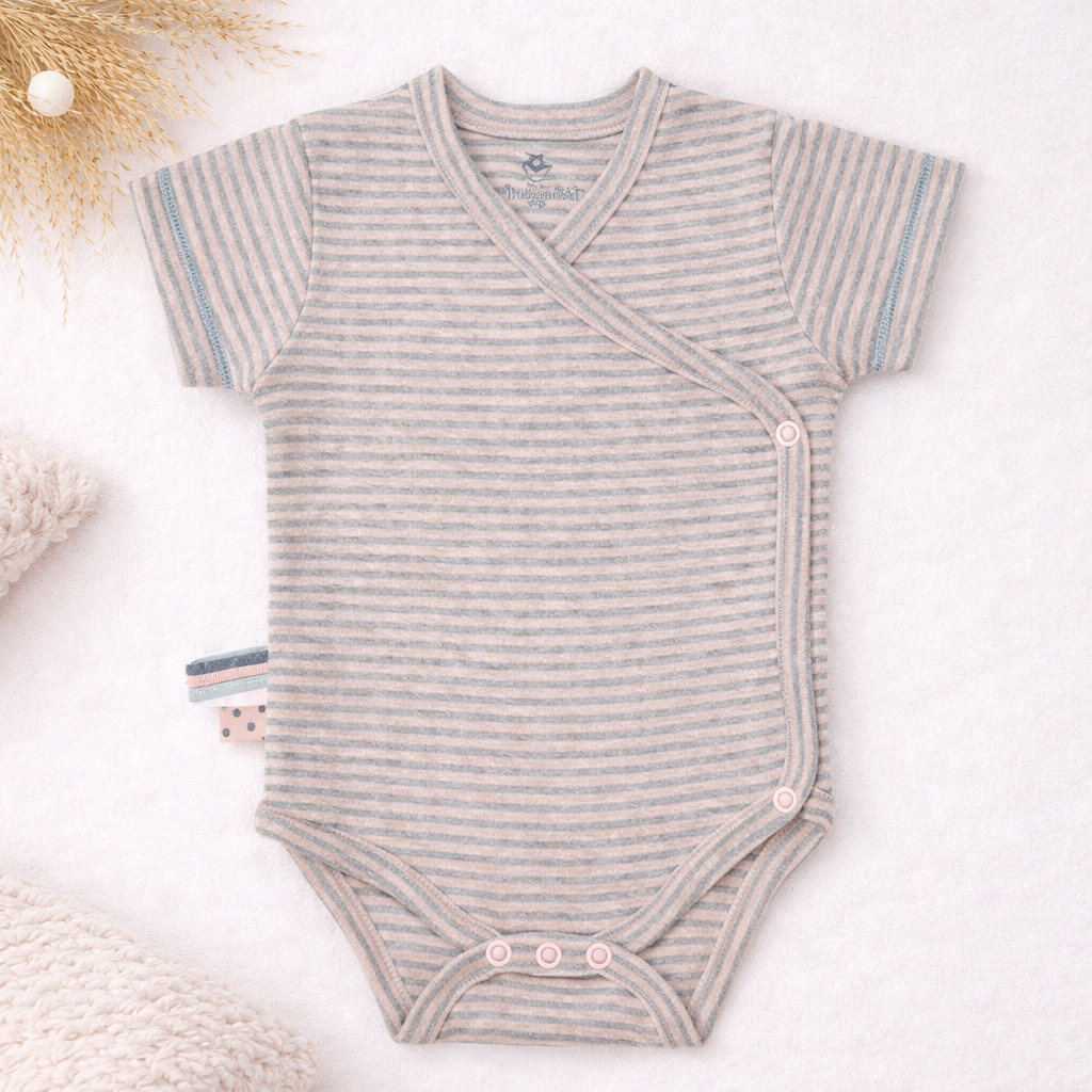 Kimono Baby Body aus Bio Baumwolle – einfaches Anziehen & maximaler Komfort 👶