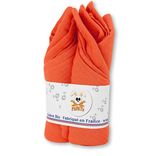 2er-Pack Wickeltücher aus Bio-Baumwolle - Erdbeere