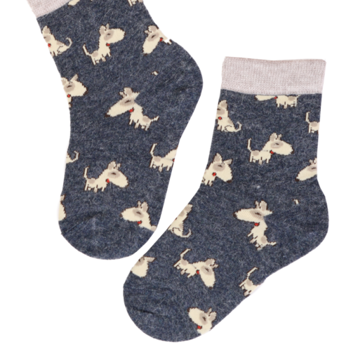 PLUUTO Angora-Wollsocken für Kinder