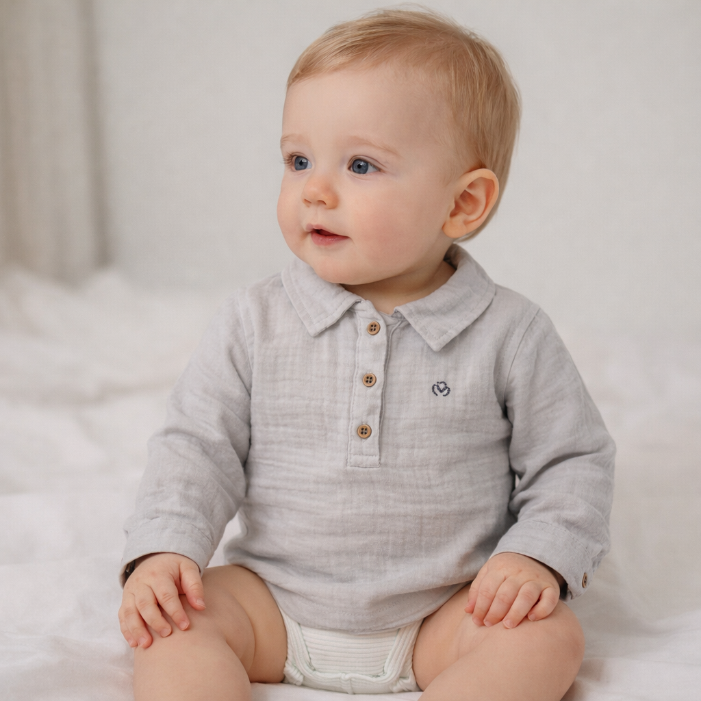 OrganicEra Bio-Musselin-Shirt und Body